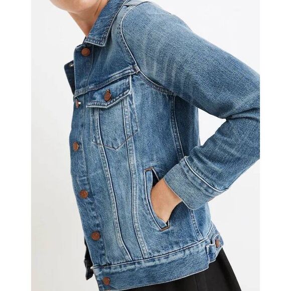 Madewell The Jean Jacket in Pinter Wash M $118 - Picture 10 of 11